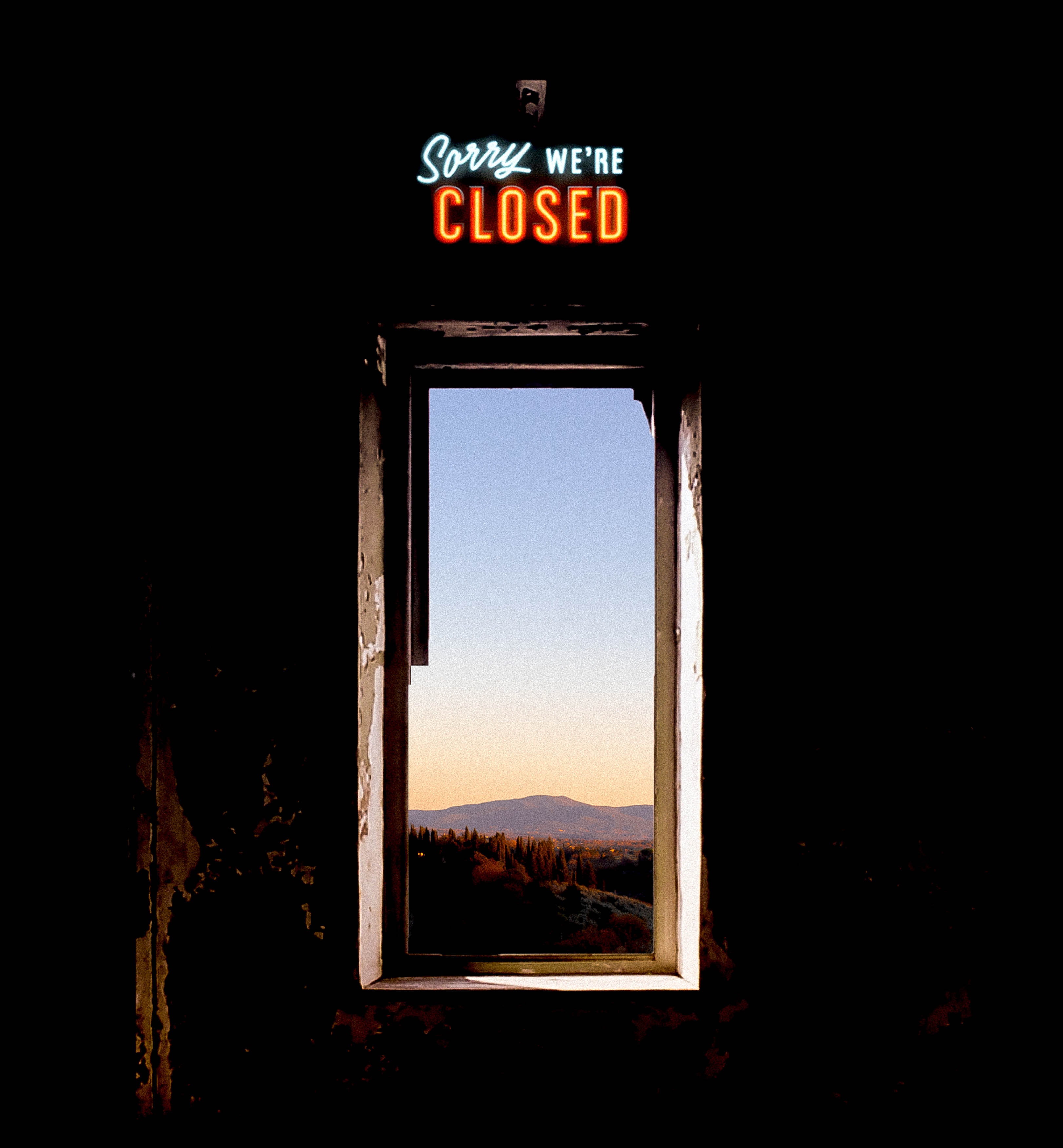 we're closed